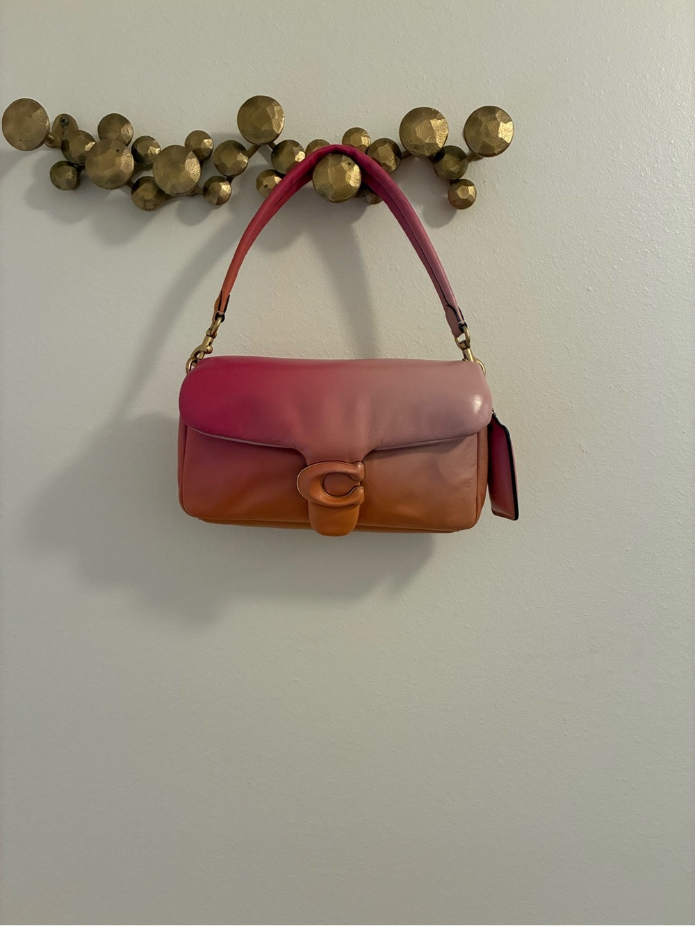 AUTHENTIC Coach Ombre Pink Pillow Tabby Shoulder Bag